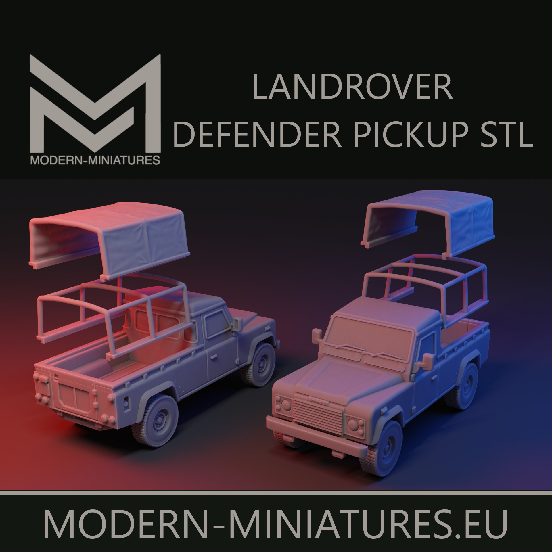 Landrover Defender Pickup with modular options